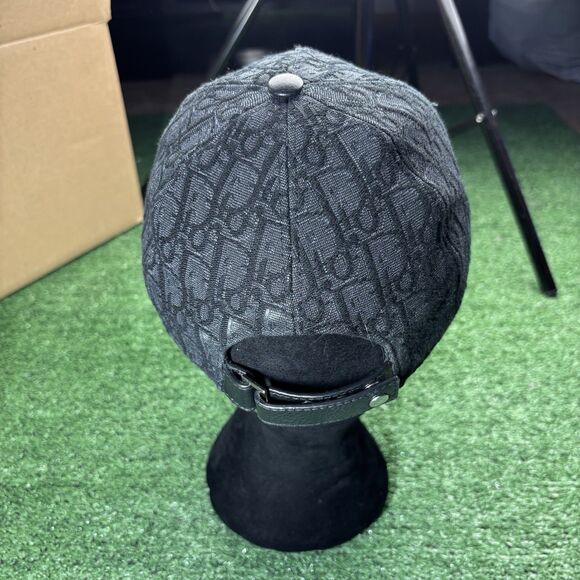 Dior Baseball Cap Oblique Jacquard Monogram Logo Black Gray 2025ss Size S MINT main image 11